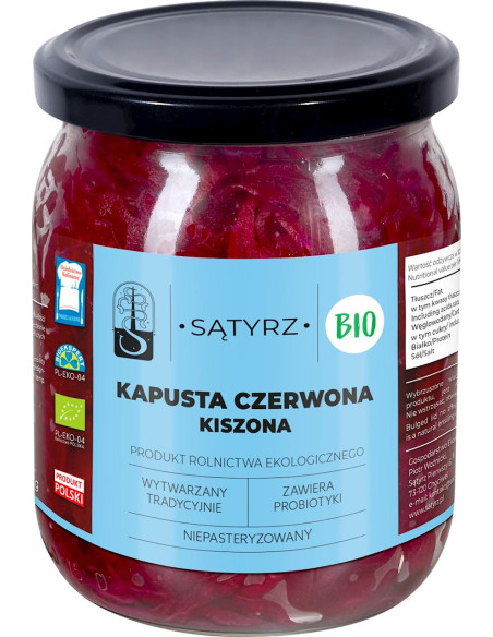 KAPUSTA CZERWONA KISZONA BIO 450 g - SĄTYRZ