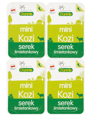 KOZI SEREK ŚMIETANKOWY MINI (4 x 32,5 g) 130 g - DANMIS