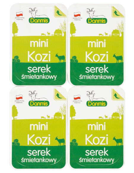 KOZI SEREK ŚMIETANKOWY MINI (4 x 32,5 g) 130 g - DANMIS