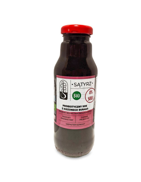 PROBIOTYCZNY SOK Z KISZONEGO BURAKA BEZ SOLI BIO 300 ml - SĄTYRZ