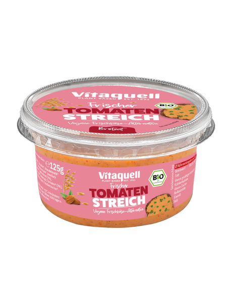 WEGAŃSKA ALTERNATYWA SERKA Z POMIDORAMI BIO 125 g - VITAQUELL