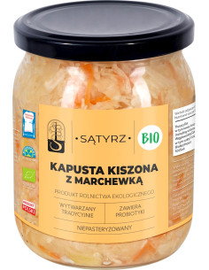 KAPUSTA KISZONA Z MARCHEWKĄ BIO 450 g  - SĄTYRZ