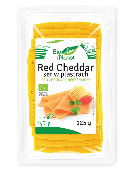 SER RED CHEDDAR PLASTRY BIO 125 g - BIO PLANET