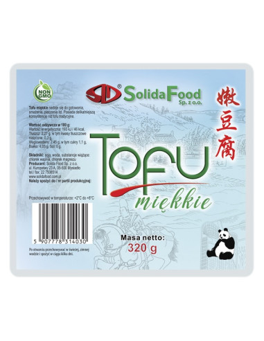 TOFU MIĘKKIE 320 g - SOLIDA FOOD