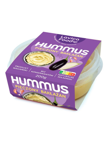 HUMMUS PIECZONY BAKŁAŻAN 200 g - LAVICA FOOD