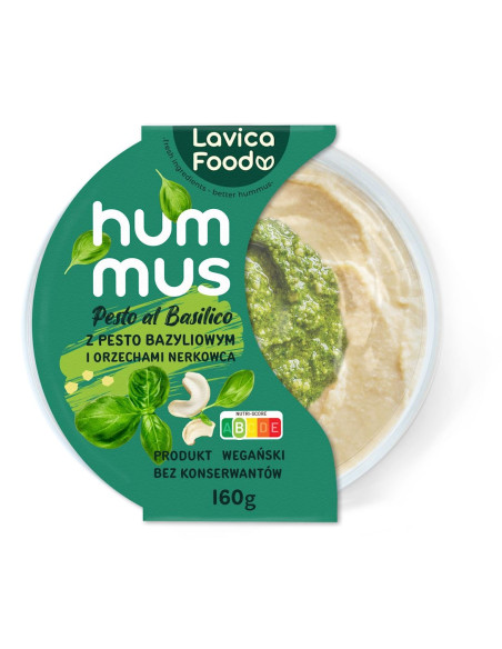 HUMMUS PESTO AL BASILICO 160 g - LAVICA FOOD