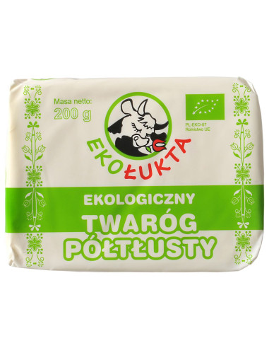 TWARÓG PÓŁTŁUSTY BIO 200 g - EKO ŁUKTA