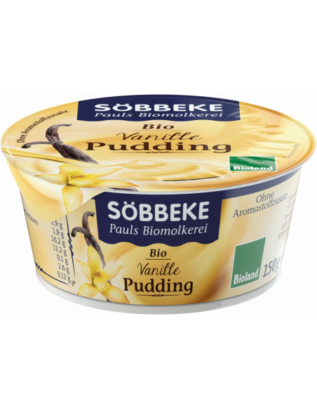 PUDDING WANILIOWY BIO 150 g - SOBBEKE