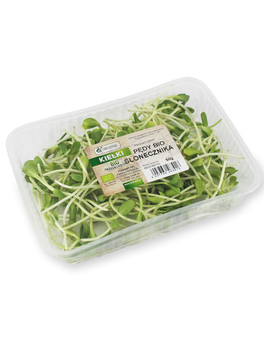 KIEŁKI SŁONECZNIKA ŚWIEŻE BIO (około 50 g)