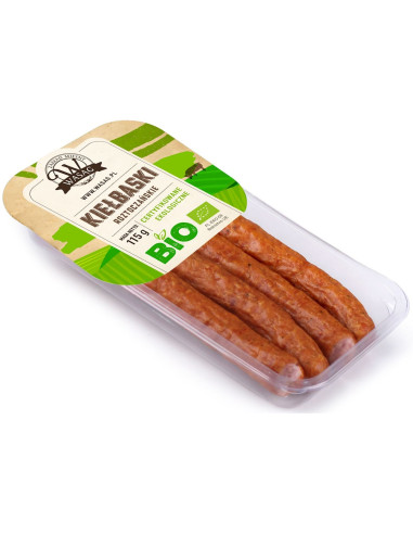 KIEŁBASKI ROZTOCZAŃSKIE BIO 115 g - WASĄG (Z PÓŁKI)