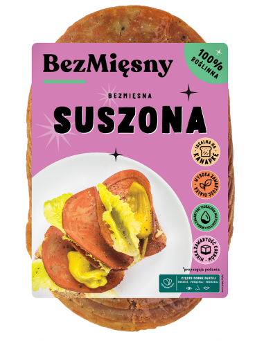 SUSZONA ROŚLINNA PLASTRY 100 g - BEZMIĘSNY