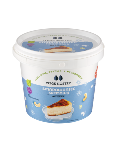 WEGAŃSKA ALTERNATYWA SERKA TWAROGOWEGO Z ORZECHÓW NERKOWCA NA SERNIK 750 g - WEGE SIOSTRY