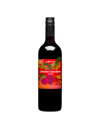 ZAKWAS Z BURAKÓW Z CHILI BIO 750 ml - DELIKATNA