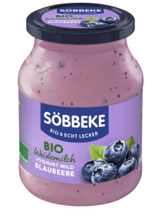 JOGURT KREMOWY JAGODOWY BIO 500 g (SŁOIK) - SOBBEKE