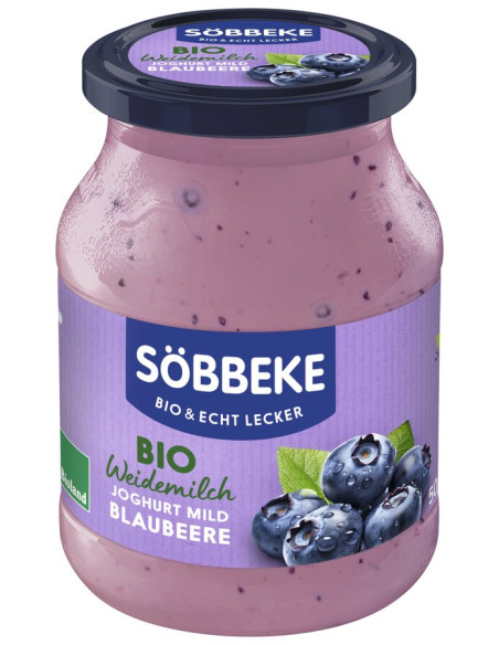 JOGURT KREMOWY JAGODOWY BIO 500 g (SŁOIK) - SOBBEKE