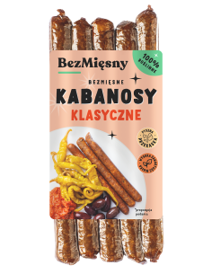 KABANOSY KLASYCZNE ROŚLINNE 160 g - BEZMIĘSNY