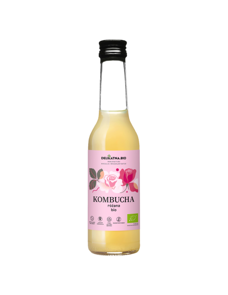 KOMBUCHA RÓŻANA BIO 270 ml - DELIKATNA