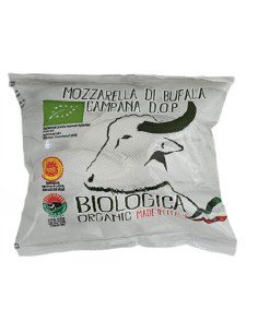 MOZZARELLA DI BUFALA (Z MLEKA BAWOLEGO) KULKA BIO 250 g (125 g) - BIOLOGICA