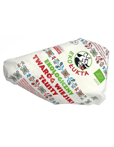 TWARÓG WIEJSKI KLINEK TŁUSTY BIO (około 0,25 kg) - EKO ŁUKTA