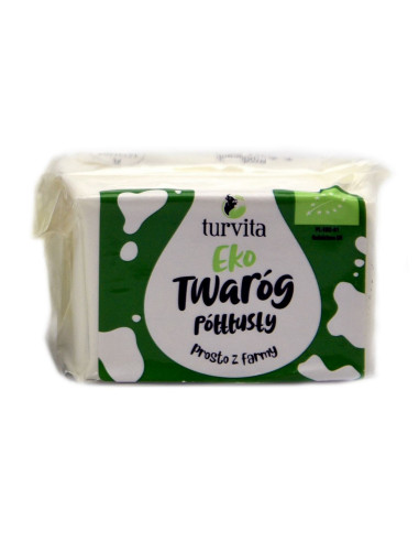 TWARÓG PÓŁTŁUSTY BIO (około 0,25 kg) - TURVITA