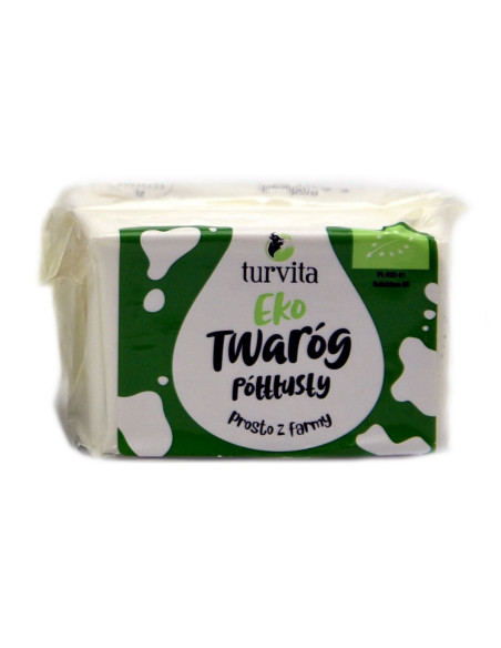 TWARÓG PÓŁTŁUSTY BIO (około 0,25 kg) - TURVITA
