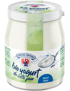JOGURT NATURALNY Z MLEKA SIENNEGO 3,5 % BIO 150 g (SŁOIK) - STERZING-VIPITENO