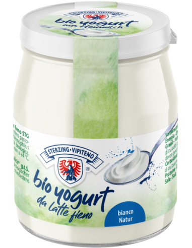 JOGURT NATURALNY Z MLEKA SIENNEGO 3,5 % BIO 150 g (SŁOIK) - STERZING-VIPITENO