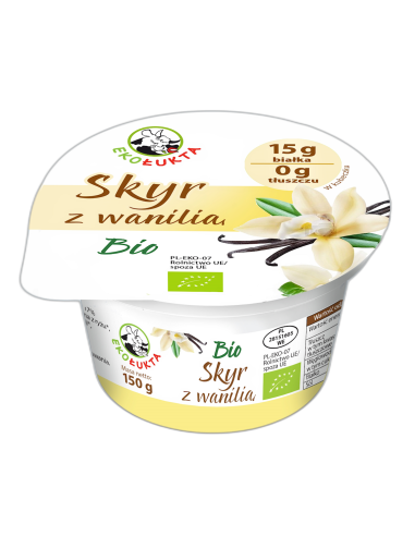 JOGURT TYPU SKYR PROTEINOWY Z WANILIĄ BIO 150 g - EKO ŁUKTA