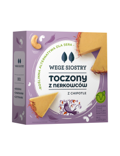 WEGAŃSKA ALTERNATYWA SERA Z ORZECHÓW NERKOWCA Z PAPRYKĄ CHIPOTLE BEZGLUTENOWA 140 g - WEGE SIOSTRY
