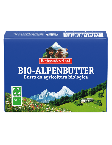 MASŁO ALPEJSKIE KOSTKA (82 % TŁUSZCZU) BIO 250 g - BERCHTESGADENER LAND