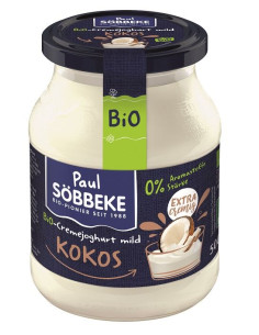 JOGURT KREMOWY KOKOSOWY BIO 500 g (SŁOIK) - SOBBEKE