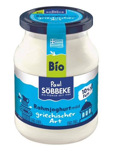 JOGURT NATURALNY TYPU GRECKIEGO KREMOWY BIO 500 g (SŁOIK) - SOBBEKE