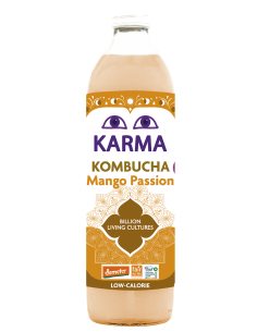 KOMBUCHA Z MANGO I MARAKUJĄ FAIR FOR LIFE DEMETER BIO 500 ml - KARMA KOMBUCHA