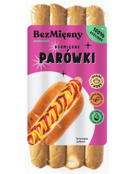 PARÓWKI ROŚLINNE 180 g - BEZMIĘSNY