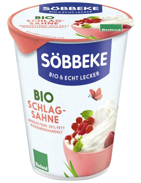 ŚMIETANKA KREMOWA SŁODKA (30 % TŁUSZCZU) BIO 200 g - SOBBEKE