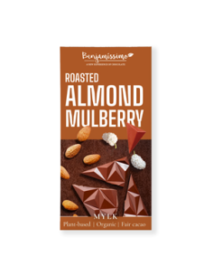 Czekolada migdały - morwa bezglutenowa BIO - 60g - Benjamissimo