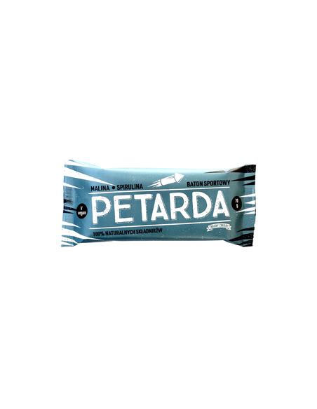 Baton bakaliowy (73%) z maliną (10%) i spiruliną (1%) - 70g - Zmiany Zmiany