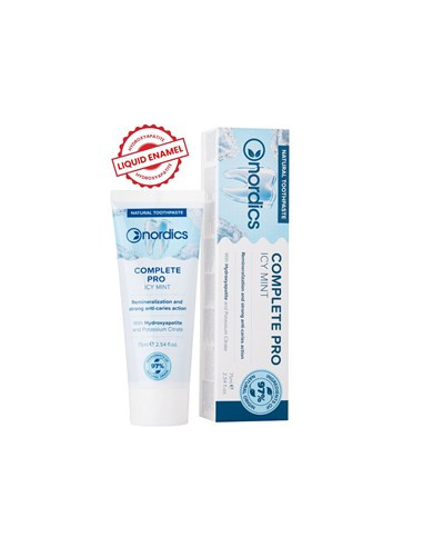 Pasta do zębów remineralizująca complete pro z płynnym szkliwem - 75ml - Nordics