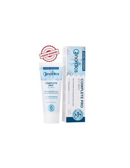 Pasta do zębów remineralizująca complete pro z płynnym szkliwem - 75ml - Nordics