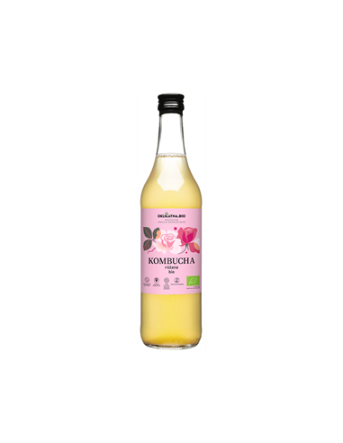 Ekologiczna kombucha różana Bio - 500ml - Delikatna