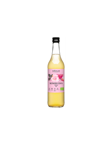 Ekologiczna kombucha różana Bio - 500ml - Delikatna