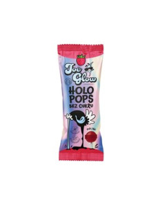 Suplement diety lizak Hola pops o smaku malinowym z witaminą D i C na patyczku biodegradowalnym - Joe Glow