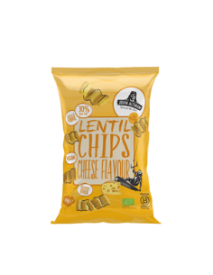 Chipsy soczewicy o smaku wegańskiego sera Bio - 75g - John Altman