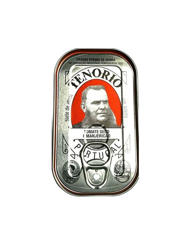 PŁAT TUŃCZYKA PREMIUM w oliwie z oliwek z suszonymi pomidorami i bazylią - 120g (78g) - Tenorio