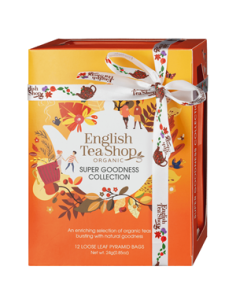 Kolekcja herbatek owocowo-ziołowych bio piramidki (super goodness - 6 smaków) - 12x2g - English Tea Shop