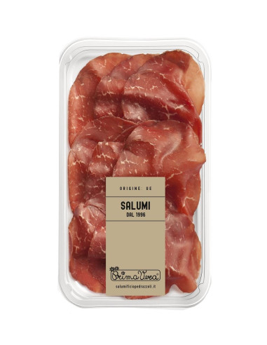 SZYNKA WOŁOWA DOJRZEWAJĄCA (BRESAOLA) PLASTRY BEZGLUTENOWA BIO 70 g - PRIMAVERA