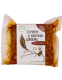 TEMPEH Z GROCHU ŻÓŁTEGO MARYNOWANY BIO 200 g - TEMPEHU