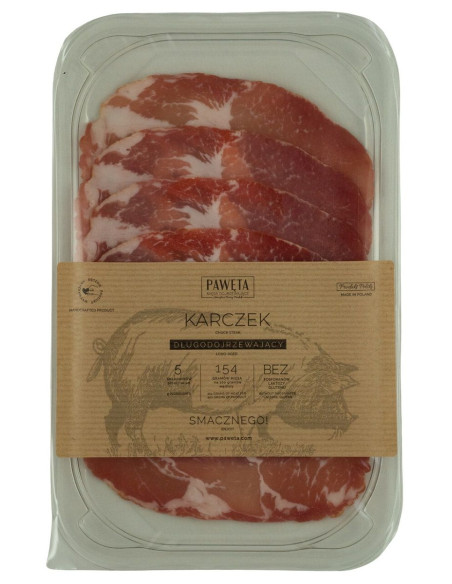 KARCZEK WIEPRZOWY DOJRZEWAJĄCY PLASTRY BEZGLUTENOWY 65 g - PAWĘTA
