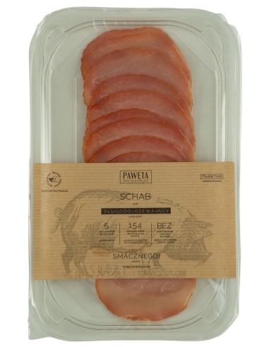 SCHAB WIEPRZOWY DOJRZEWAJĄCY PLASTRY BEZGLUTENOWY 65 g - PAWĘTA