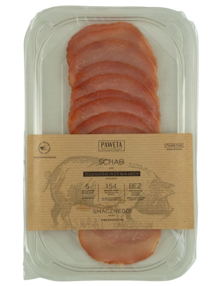 SCHAB WIEPRZOWY DOJRZEWAJĄCY PLASTRY BEZGLUTENOWY 65 g - PAWĘTA